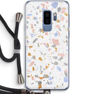 CaseCompany Terrazzo N°8: Samsung Galaxy S9 Plus Transparant Hoesje met koord