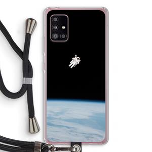 CaseCompany Alone in Space: Samsung Galaxy A51 5G Transparant Hoesje met koord