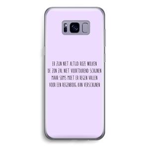 CaseCompany Regenboog: Samsung Galaxy S8 Transparant Hoesje
