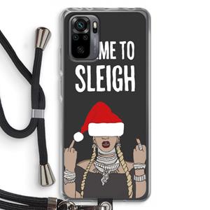CaseCompany Came To Sleigh: Xiaomi Redmi Note 10 Pro Transparant Hoesje met koord