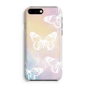 CaseCompany White butterfly: Volledig Geprint iPhone 7 Plus Hoesje