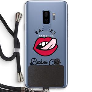 CaseCompany Badass Babes Club: Samsung Galaxy S9 Plus Transparant Hoesje met koord