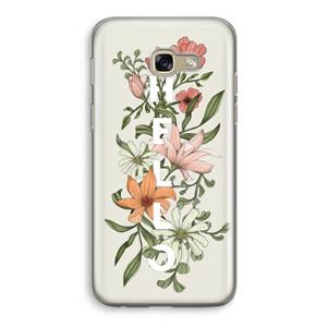 CaseCompany Hello bloemen: Samsung Galaxy A5 (2017) Transparant Hoesje