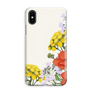 CaseCompany Wilde bloemen: iPhone XS Max Volledig Geprint Hoesje