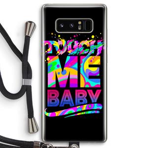 CaseCompany Touch Me: Samsung Galaxy Note 8 Transparant Hoesje met koord