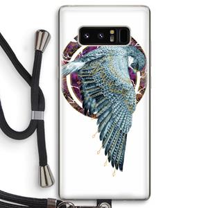 CaseCompany Golden Falcon: Samsung Galaxy Note 8 Transparant Hoesje met koord