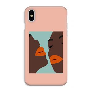 CaseCompany Orange lips: iPhone XS Tough Case