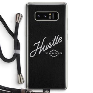 CaseCompany Hustle: Samsung Galaxy Note 8 Transparant Hoesje met koord
