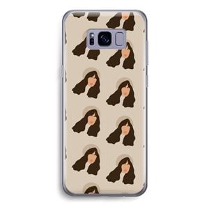 CaseCompany Bonjour mon amour: Samsung Galaxy S8 Transparant Hoesje