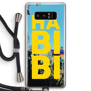 CaseCompany Habibi Majorelle : Samsung Galaxy Note 8 Transparant Hoesje met koord
