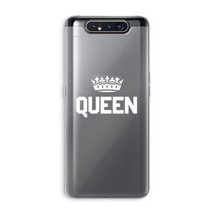 CaseCompany Queen zwart: Samsung Galaxy A80 Transparant Hoesje