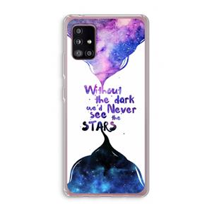 CaseCompany Stars quote: Samsung Galaxy A51 5G Transparant Hoesje