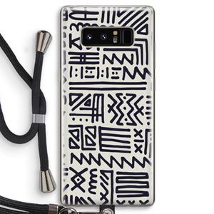 CaseCompany Marrakech print: Samsung Galaxy Note 8 Transparant Hoesje met koord