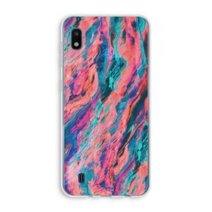 CaseCompany Electric Times: Samsung Galaxy A10 Transparant Hoesje