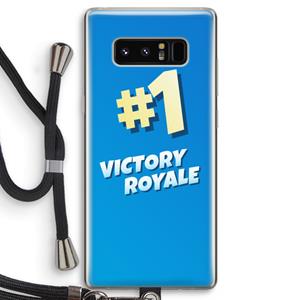 CaseCompany Victory Royale: Samsung Galaxy Note 8 Transparant Hoesje met koord