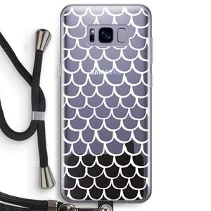 CaseCompany Dakpannetjes: Samsung Galaxy S8 Plus Transparant Hoesje met koord