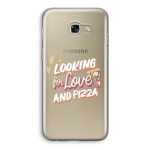 CaseCompany Pizza is the answer: Samsung Galaxy A5 (2017) Transparant Hoesje