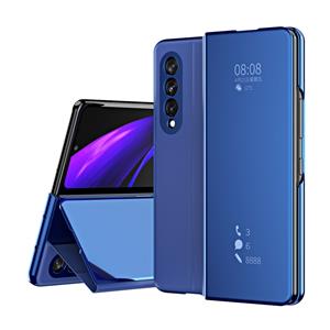 Lunso Window view cover hoes - Samsung Galaxy Z Fold3 - Blauw