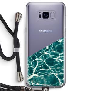 CaseCompany Weerkaatsing water: Samsung Galaxy S8 Plus Transparant Hoesje met koord