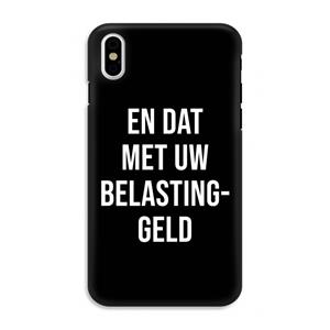 CaseCompany Belastinggeld - Zwart: iPhone XS Tough Case