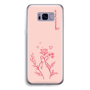 CaseCompany Giving Flowers: Samsung Galaxy S8 Transparant Hoesje