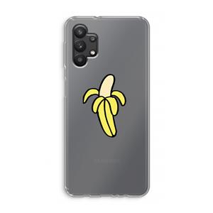 CaseCompany Banana: Samsung Galaxy A32 5G Transparant Hoesje