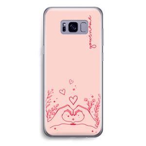 CaseCompany Love is in the air: Samsung Galaxy S8 Transparant Hoesje