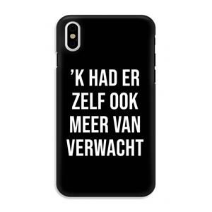 CaseCompany Meer verwacht - Zwart: iPhone XS Tough Case