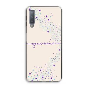 CaseCompany Sterren: Samsung Galaxy A7 (2018) Transparant Hoesje