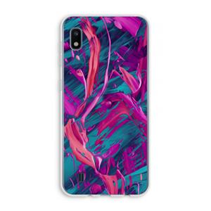 CaseCompany Pink Clouds: Samsung Galaxy A10 Transparant Hoesje