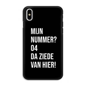 CaseCompany Da ziede van hier - Zwart: iPhone XS Tough Case