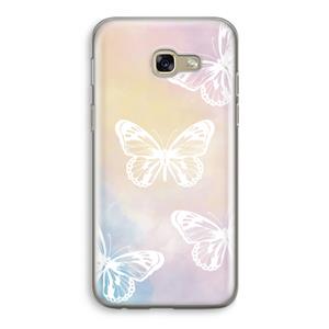 CaseCompany White butterfly: Samsung Galaxy A5 (2017) Transparant Hoesje