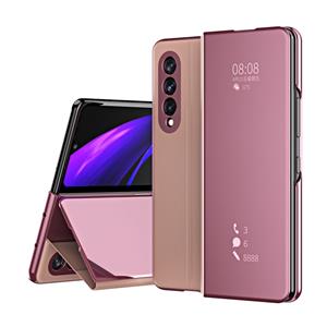 Lunso Window view cover hoes - Samsung Galaxy Z Fold3 - Rose Goud