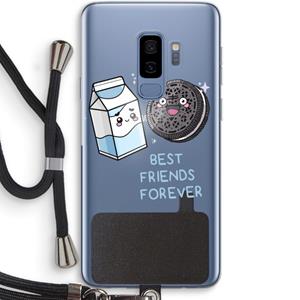 CaseCompany Best Friend Forever: Samsung Galaxy S9 Plus Transparant Hoesje met koord