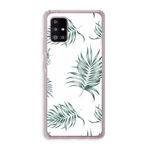 CaseCompany Simple leaves: Samsung Galaxy A51 5G Transparant Hoesje