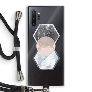 CaseCompany Creatieve toets: Samsung Galaxy Note 10 Plus Transparant Hoesje met koord