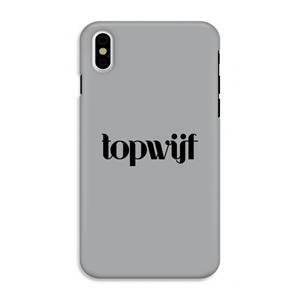 CaseCompany Topwijf Grijs Zwart: iPhone XS Tough Case