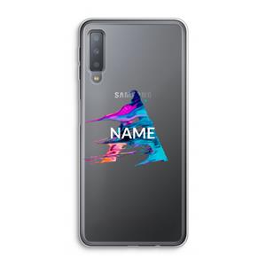 CaseCompany Abstract Spectrum: Samsung Galaxy A7 (2018) Transparant Hoesje