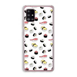 CaseCompany Sushi time: Samsung Galaxy A51 5G Transparant Hoesje