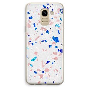 CaseCompany Terrazzo N°6: Samsung Galaxy J6 (2018) Transparant Hoesje
