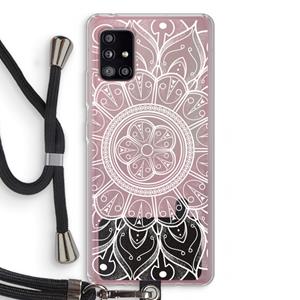 CaseCompany Roses Are Red: Samsung Galaxy A51 5G Transparant Hoesje met koord