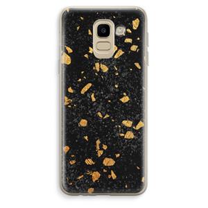 CaseCompany Terrazzo N°7: Samsung Galaxy J6 (2018) Transparant Hoesje