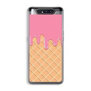 CaseCompany Ice cream: Samsung Galaxy A80 Transparant Hoesje