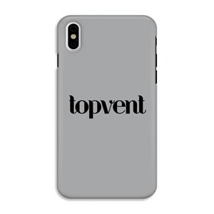 CaseCompany Topvent Grijs Zwart: iPhone XS Tough Case