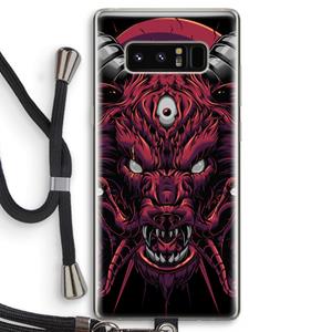 CaseCompany Hell Hound and Serpents: Samsung Galaxy Note 8 Transparant Hoesje met koord