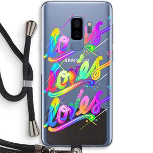 CaseCompany Loves: Samsung Galaxy S9 Plus Transparant Hoesje met koord