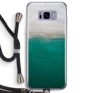 CaseCompany Stranded: Samsung Galaxy S8 Plus Transparant Hoesje met koord