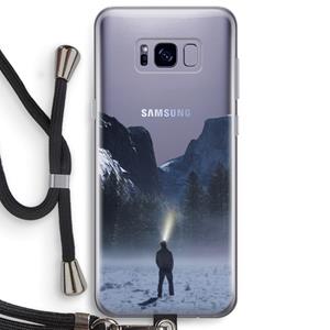 CaseCompany Wanderlust: Samsung Galaxy S8 Plus Transparant Hoesje met koord