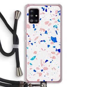 CaseCompany Terrazzo N°6: Samsung Galaxy A51 5G Transparant Hoesje met koord