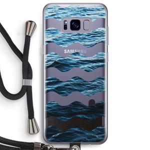 CaseCompany Oceaan: Samsung Galaxy S8 Plus Transparant Hoesje met koord